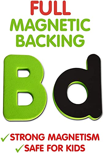 Image of 78pcs ABC Fully Magnetic Letters Lowercase Alphabet Magnets Fridge Magnet Educational Toy for Kids Toddlers Preschool Kids Learning Spelling Counting Gift for Birthday