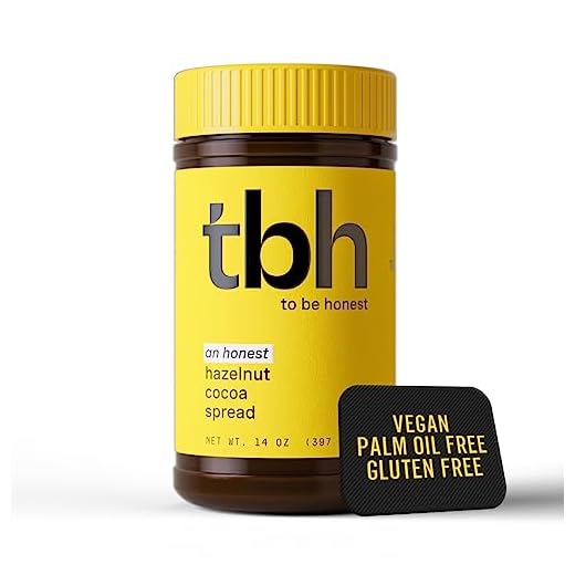 TBH Chocolate Hazelnut Spread, Vegan, Low Sugar, Palm Oil Free, Creamy Chocolate Spread | 14 oz Jar | High Protein, Gluten Free, Kosher, Made in USA