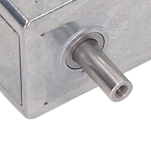 DC 12V-Getriebemotor, Schneckengetriebemotor mit 12-mm-Doppelwelle, Selbsthemmend, Umkehrbarer Schneckengeschwindigkeitsreduzierung mit Hoher Torsion, für Ferngesteuerte (18RPM)