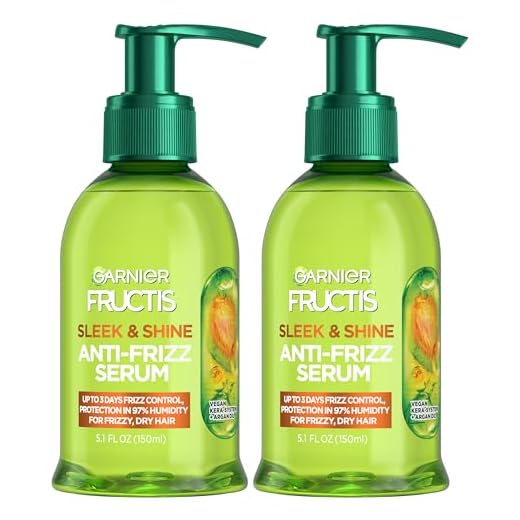 Garnier Hair Care Fructis Sleek & Shine Anti-Frizz Serum, 2 Count
