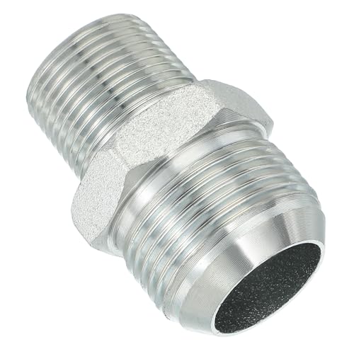 Image of PATIKIL Pipe Adapter Connector 1-5 /16 inch Male 74 Flare JIC x 3 /4 inch Male R Pipe Fitting Oil Feed Restrictor Fitting Hydraulic Connector for Oil Steam Water Pipelines System