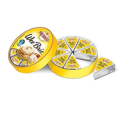 President Wee Brie Spreadable Cheese Wedges, 8 Count