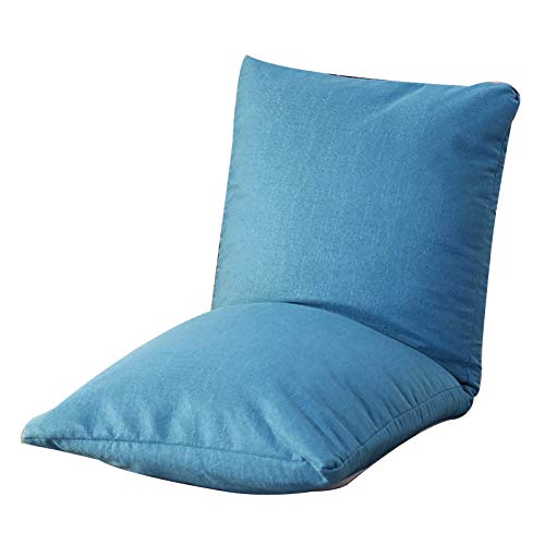 Silla de meditación plegable ajustable con respaldo, reclinable de 6 velocidades, funda extraíble lavable, ideal para sala de estar, dormitorio, relajación con ventanal