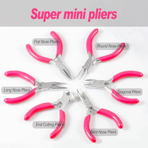 Image of Mini Long Nose Pliers, 3 Inch, Smooth Jaw, Chain Nose Pliers