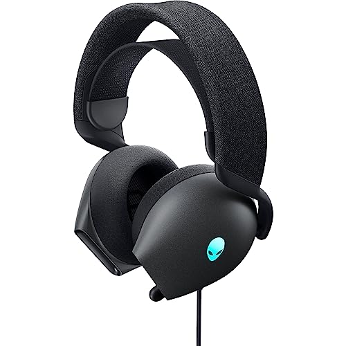 Image of Alienware AW520H Wired Gaming Headset - Dolby Atmos, Unidirectional, AlienFX 16.8 Million RGB Colors, Microphone Mute, Volume On-Headset Controls, 40mm Hi-Res Certified - Dark Side of The Moon