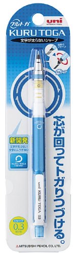 Image of Uni Kurutoga Mechanical Pencil Standard, 0.3mm, Blue (M34501P.33)