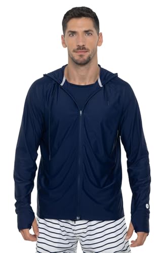 Coolibar UPF 50+ Men's Ocala Swim Hoodie - Sun Protective