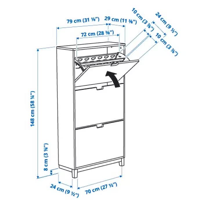 Amazon｜IKEA/イケア STALL/ステル：靴収納用キャビネット 3 