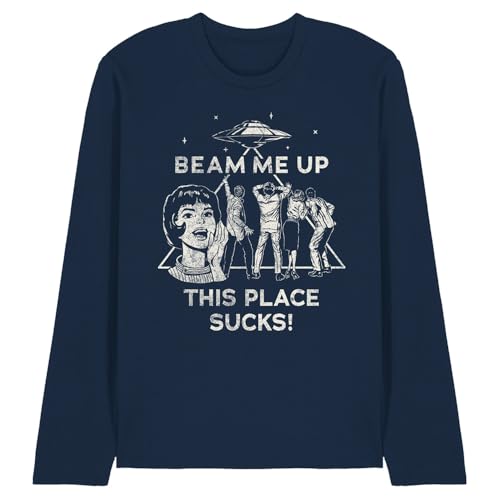 T-shirt manches longues Stranger Things pour homme et femme couleur bleu marine