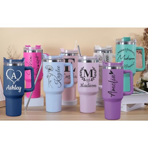 Ships-Next-Day-Personalized-40-Oz-Tumbler-with-Handle-and-Straw-Custom-Stainless-Steel-Insulated-Tumbler-with-Name-Travel-Coffee-Mug-Personalized-Gifts-for-Women-Girls
