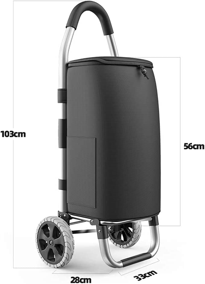 Einkaufstrolley Einkaufswagen Einkaufswagen Tragbarer Einkaufswagen mit großer Kapazität, Leichter Faltbarer… – Bild 7