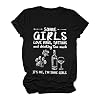 LOSSLO Dames T-shirt met print, grote maat, casual, basic, tieners, korte mouwen, T-shirt, bovenstuk, T-shirt, tuniek, blouse, sport, meisjes, basic shirt, sweatshirt, hemd, oversized, T-shirt