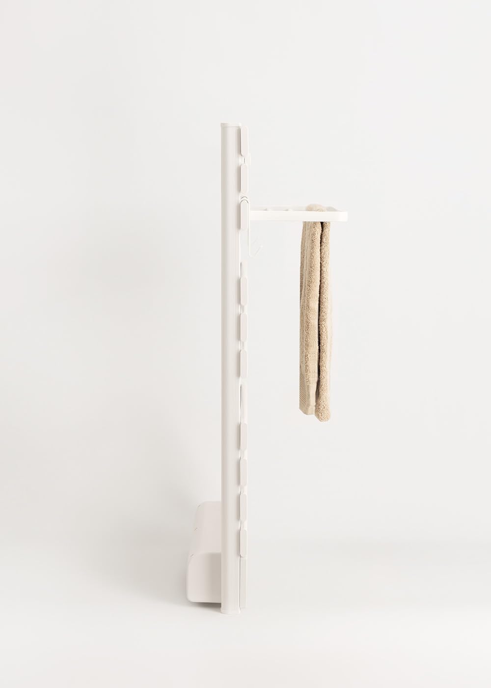 CREATE/Etagère avec Crochets et 3 Barres pour Porte-Serviettes Blanc/Etagère supplémentaire, Permet de Suspendre Les Serviettes, 46x23x2 cm