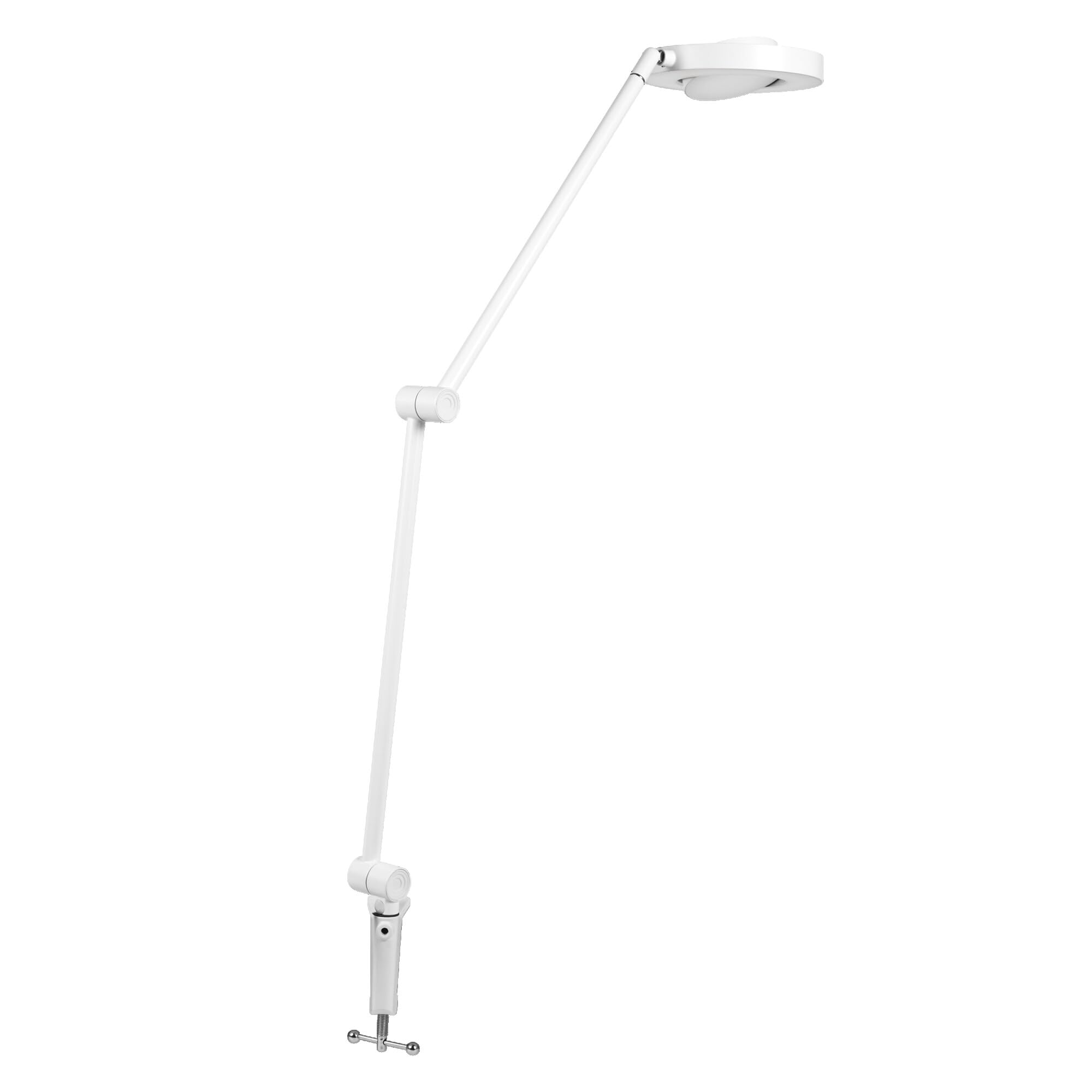 LEDVANCE SUN@HOME PANAN DESK DISC CLIP Schreibtischleuchte, weiß, 15W, 1200lm, regulierbares Weißlicht (2200K bis 5000K), dimmbar, passt das Licht automatisch dem Biorhythmus an, IP20