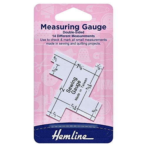 Hemline Sewing Quilting Measuring Guide Gauge H260