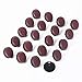 GINOYA Teflon Furniture Sliders, 20pcs 25mm Furniture Glides with Nail for Easy Moving on Carpet Hardwood Tile (Coffee)