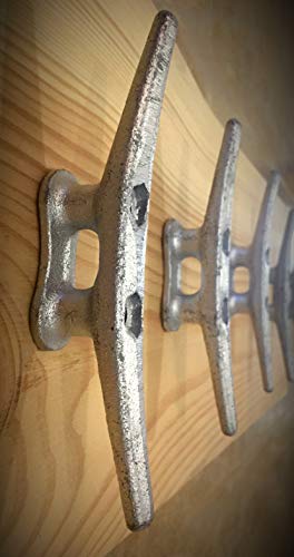 Zujara 6 Inch Dock Cleats, 5-Pack Galvanized Iron Boat Cleat For Marine Or Decorative Applications #TOP6