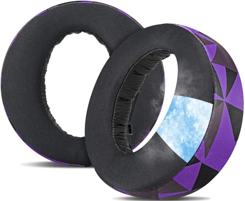 Image of SOULWIT Cooling Gel Earpads Cushions Replacement for Sony PlayStation 5 Pulse PS5 3D Wireless Headset, Ear Pads Cushions with Noise Isolation Foam - CG Purple Black