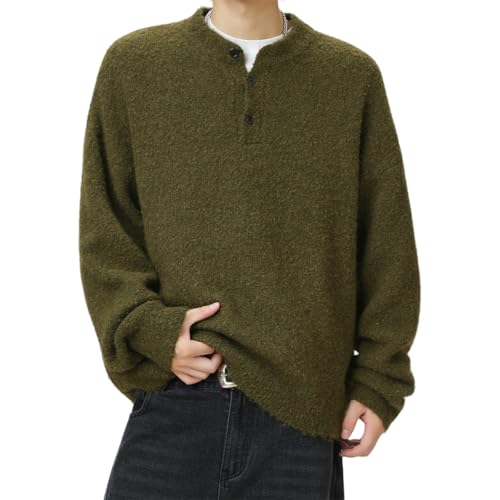 �� �~�� �����Y �Z�[�^�[ �J�V�~�� 3�{�^�� �N���[�l�b�N ���� �j�b�g �v���I�[�o�[ �g�b�v�X ���n �傫���T�C�Y �X�g���b�` ���� �h�� �g���� �J�W���A�� ������� �t�H�~ (�O���[��,XL) [���s�A���i]