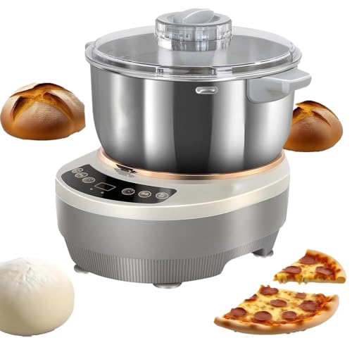 Máquina para hacer masas, mezclador de masa de gran capacidad con función de fermentación, construcción de acero inoxidable, sincronización de microcomputadora, control de panel táctil