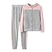 Produktbild Sllowwa Damen Sportanzug Traingsanzug Jogginganzug Einfarbig Kapuzenpullover und Hose Trainingsanzug Sportanzug(Rosa,S)