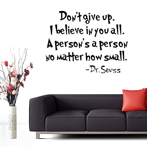 Hemore 60 x 45 cm Do not give up on wall stickers uploaded as shown Gifts and Thanksgiving decorations