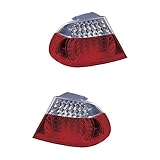 Heckleuchte links Rückleuchte Heckleuchte Set links & rechts rot mit Lampenträger für Model 3er Coupe E46