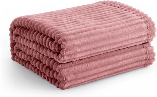 Image of Cotton Bolls Textiles Cozy Plush AC Blanket for Single Bed, Lightweight All Season Blanket, Ultra Soft Blanket for AC Room, Mild Winter, Can Be Used as Bedsheet in Winter, 90x90 Inches, Pencil Mauve