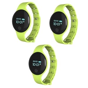 Happyyami 3pcs Smart Wristband Fitness Tracker Bracelet Kids Watches Activity Kids Bracelets Calorie Counter Bracelet for Kids Reloj Inteligente Waterproof Kid Watches Water Proof