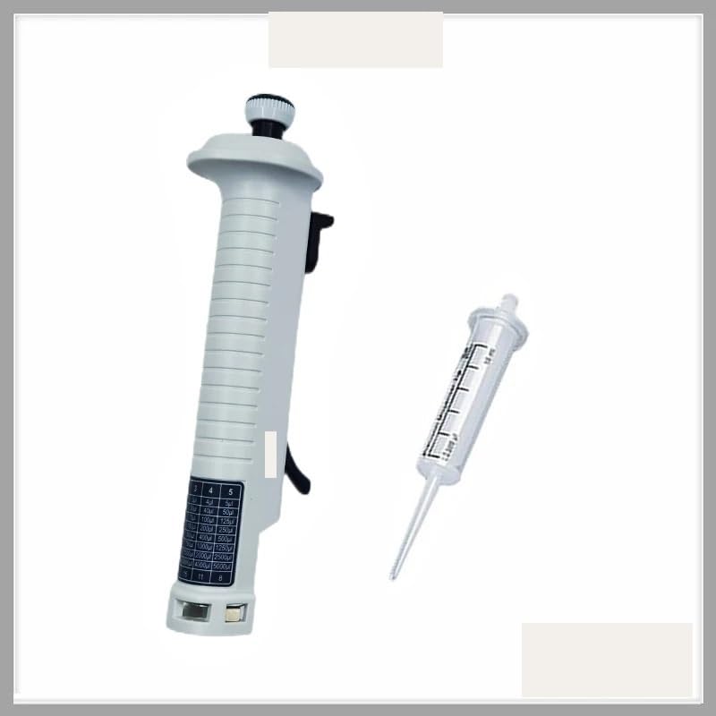 Pipeta de Laboratorio con dosificador Continuo, Ajustable, Manual, con Punta de 5 ml
