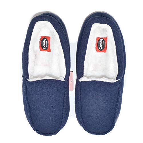 Millffy Collective Women's Pearson Sherpa Shearling Moccasin Slippers Fleece Comfy Soft House Shoes