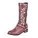Cowboy Boots For Women,Women's Round Toe Low Chunky Heel Cowgirl Boot Mid Calf Western Boots Pull On Fashion Cowboy Shoes