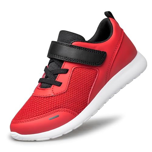Image of Kids Shoes Toddler Boys Girls Running Sports Strap Sneakers | Children Breathable Casual Tennis Walking Athletic School Non-Slip Lightweight