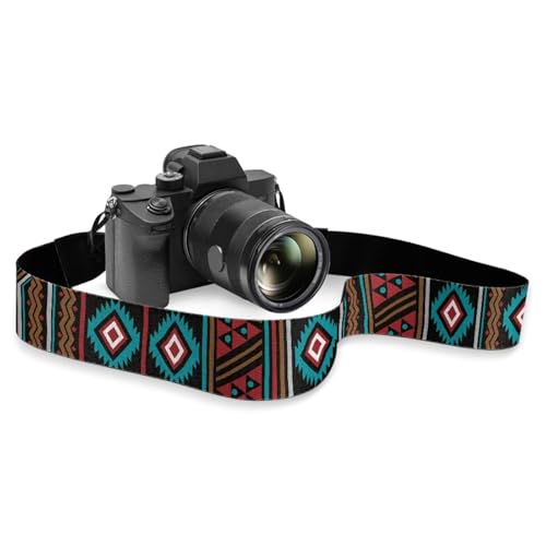 Goncariar Aztec Camera Strap for Photographers Adjustable Camera Shoulder Sling Strap Western Camera Neck Strap with Quick Release Shoulder Strap Tribal Indian Camera Straps
