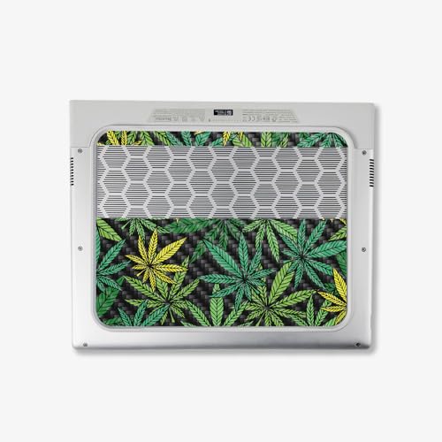 Image of MightySkins Carbon Fiber Skin Compatible with Alienware X14 R2 (2023) Full Wrap Kit - Cannabis Culture | Protective, Durable Textured Carbon Fiber Finish | Easy to Apply | Made in The USA