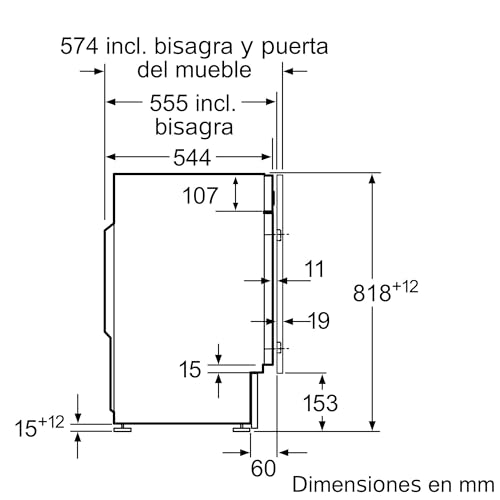 Miniatura 7 de Bosch - Lavadora Integrable, 60 Cm, 7 Kg, Serie 6, Ecosilence, Blanco, Wiw24306es.