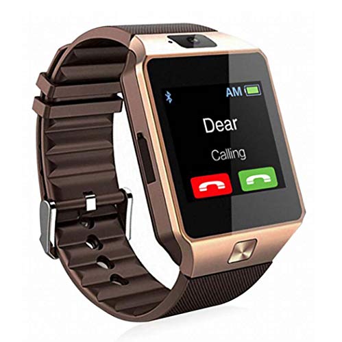Intelligente Uhr, Standalone-Kartentelefonuhr, Bluetooth-Uhr für Erwachsene,Gold