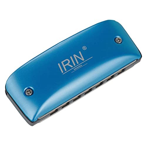 Yardwe 7-Hole Harmonica in D Key for Beginners Professional Folk and Jazz Instrument Metal Construction Music for Adults and Boys and Girls