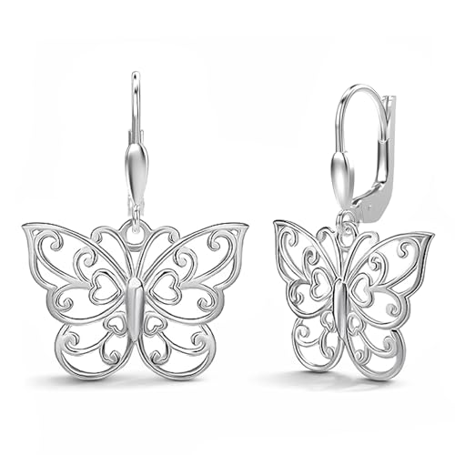 Image of TRUESILVER ACPL 925 Sterling Silver BIS Hallmarked Designer Drop & Dangle Leverback Earrings for Women