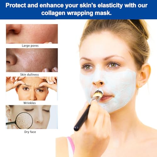 Collagen Night Wrapping Mask,Collagen Overnight Wrapping Peel Off Facial Mask Pack,75g Collagene Night Mask,Skin Care Collagen Night Wrapping Mask,Biodance Mask Collagen,Masque Collagene Visage – Image 4