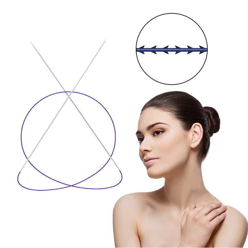 Miniatura 4 de Hilo Pdo para elevación facial Doble ConesCog L Tipo romo 19G125400 Púa de elevación para doble barbilla U cog(1 ud.)