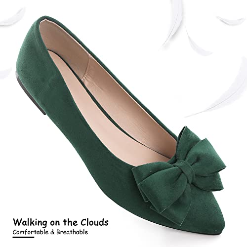 Image of Dear Time Women's Ballet Flats Dress Ballet Shoes Slip on for Office Work Comfortable Shoes