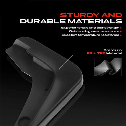 A-Premium Mud Flaps, No Drilling Required Splash Guards with Accessories by A-premium - Used condition - Image 4