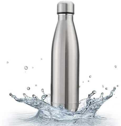 Garrafa de Água Resistente 1 Litro Aço Inox Inquebrável Portátil,...