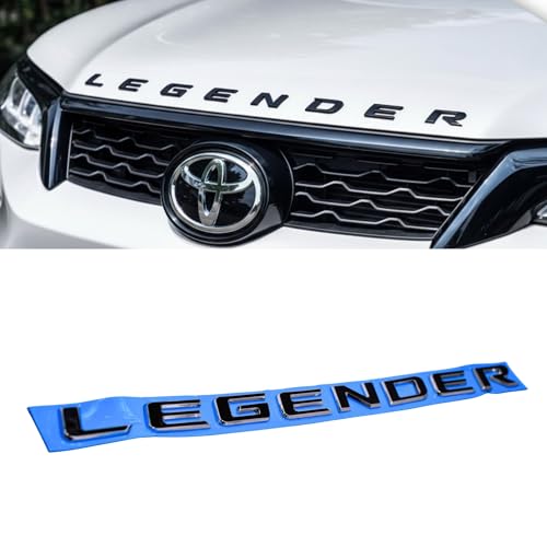 Image of KMH Premium LAGENDER 3D Text Badge Logo Emblem - Stylish Car Decal Stickers, Outer Silver with Glossy Black Pack of 1