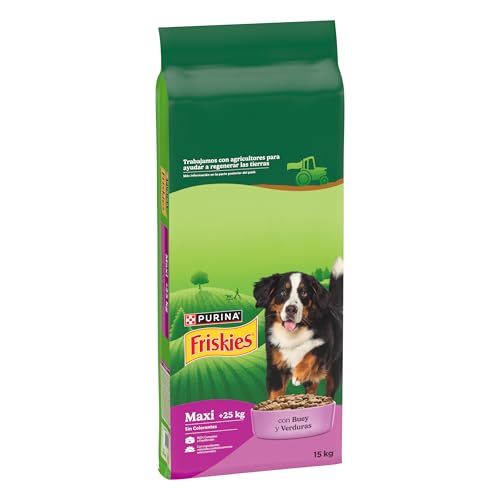 Purina Friskies Vitafit Active Pienso para Perro Grande Adulto Activo Maxi con Buey, saco de 15kg