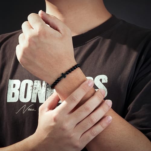 Tarsus Cross Bracelet for Men Teens, Cross Jewelry Christian Gifts for Easter, Christmas, Birthday, Religious ...3