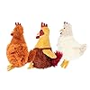 Best Pet Supplies Interactive Squeaky Dog Chew Toy, Ideal Dog Toys for Chewers, Small, Medium & Large Dogs, and Fetch Lovers - Crinkle Chicken (Brown), Large #3