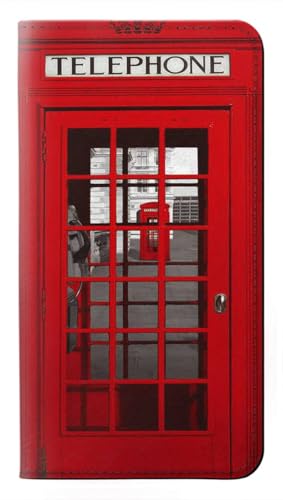 Étui Samsung Galaxy S26 Ultra housse cuir à rabat cabine téléphonique britannique rouge