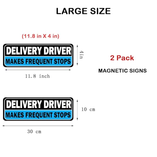 Image of Delivery Driver Car Magnet, Delivery Magnetic Car Door and Bumper Sign, High Reflective, Stronger Magnetic, Eye-Catching Design for Delivery.
